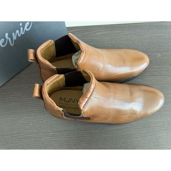 Marc Joseph New York MJNY Austin Leather Ankle Boots 11.5 M Cognac men’s shoes - Picture 6 of 7